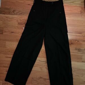 Lemaire Black Soft Virgin Wool Trousers